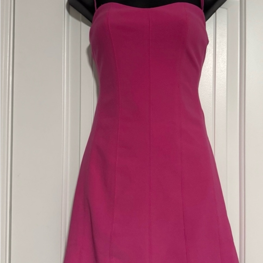 Abercrombie & Fitch Strapless Fuchsia Dress
